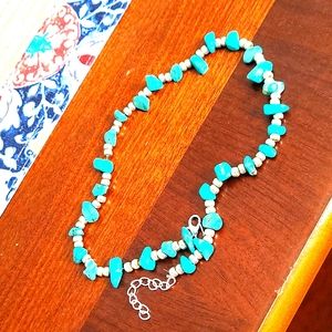 Turquoise gold chocker